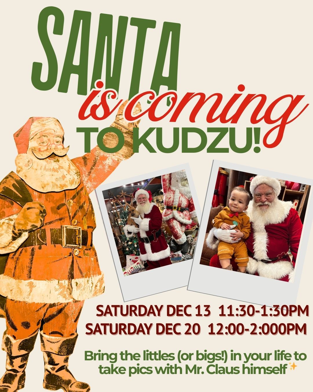 Green and Red Vintage Illustration Christmas Big Sale Instagram Post (1)