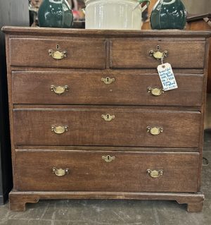 Antique English Oak Chest - c. 1750