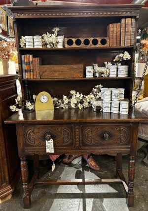 Petite Hutch with Beautiful Carvings