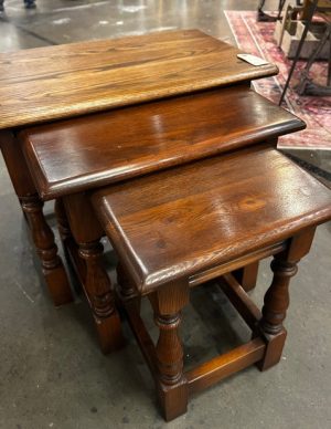 English Oak Nesting Tables