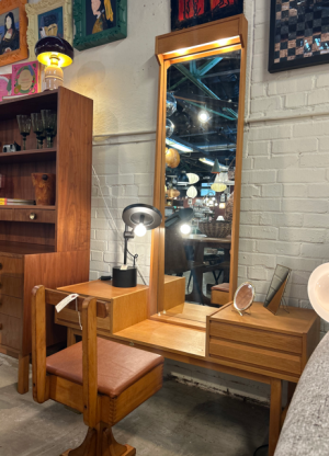 Mid Century Lighted Vanity